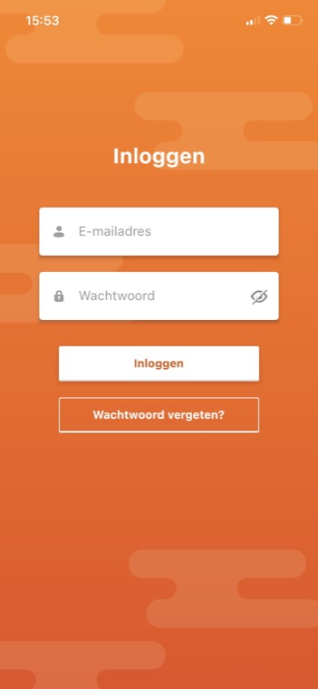 The login screen of the Vialer app